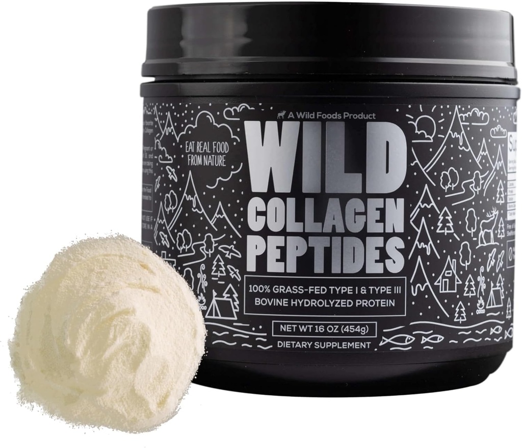 Vahşi Collagenvor Toz | Erkekler ve Kadınlar için Antik Diyet Protein Tozu | No-GMO, Keto & Paleo Dostu Supplements | (16 oz)