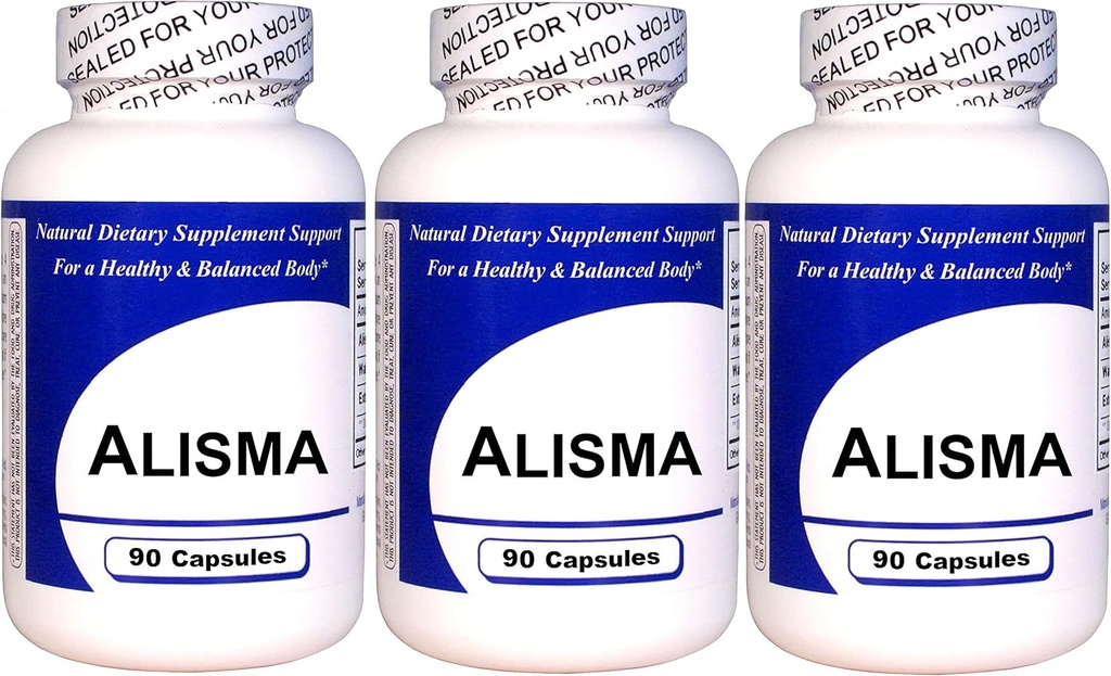 Alisma (90 Capsules)- Concentrated Herbal Extract - Dietary Supplement - 3 Pack