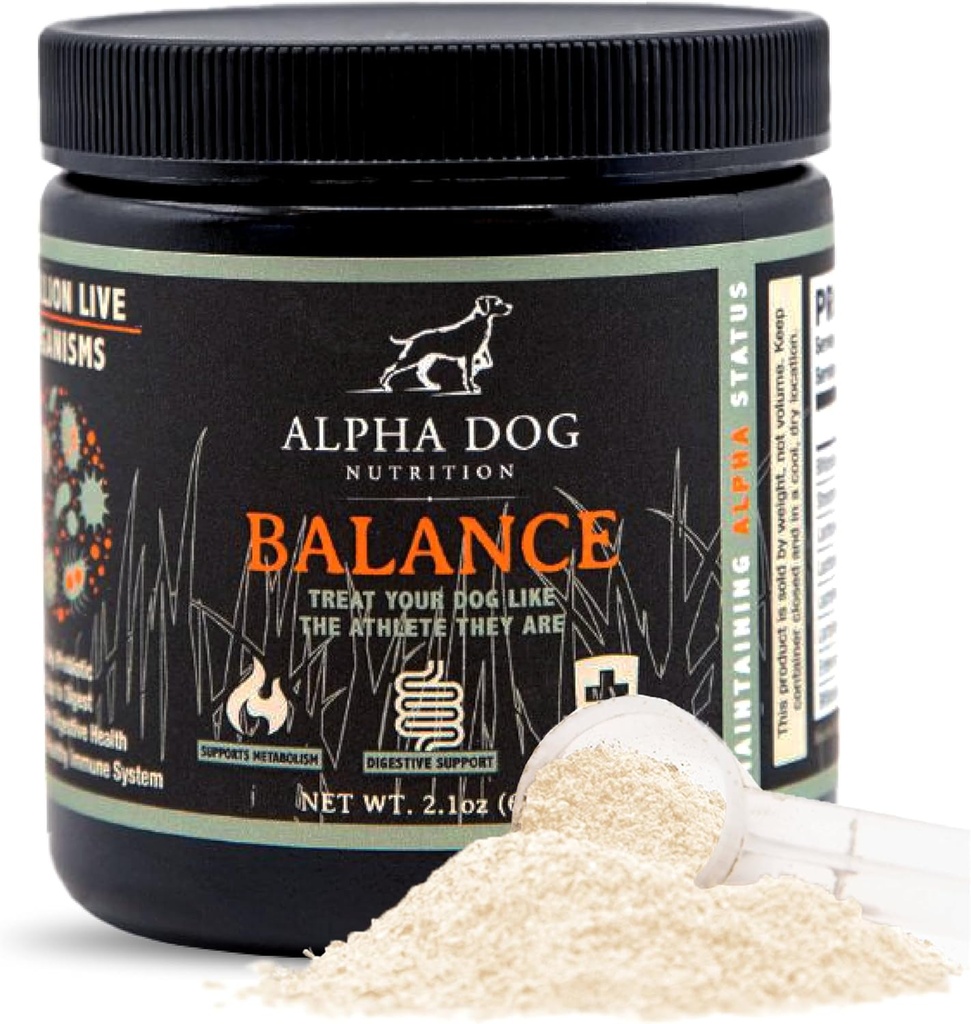 Balance Probiotic Blend for Dogs by Alpha Dog Nutrition