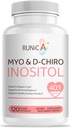 Myo-Inositol & D-Chiro Inositol Supplement for Women - Ideal 40:1 Karşılaştırmalı Hormon Denge & Ferttitude & Ovarian Health - Vegan Toz Capsules - 120 Capsules 30-Day Supply