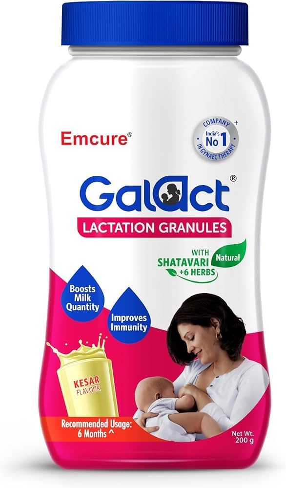 DKM Emcure Galact Granules - Em Feeding Supplement - Süt Supply - Lactation Supplement - Elaichi Flavour - 200 g
