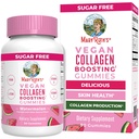 MaryRuth Organics Vegan Collagen for Women & Men, Collagen Boosting Gummies, Skin Care, Lysine, C, Vitamin A, Amla, Supplement for Hair & Skin, Vegan, Non-GMO, Gluten Free, 90 hizmet