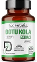 DR. Herbalist Gotu Kolaksiyon 550 mg – 60 Vegan Capsules | 10:1 Ekstraksiyon = 5,500 mg Raw Herb | Premium Quality | Non-GMO, Gluten-Free | Daily Herbal Support | Centella Asiatica Extract