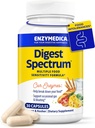 Enzymedica Digest Spectrum, Kadınlar ve Erkekler için Gelişmiş Digestive Enzymes, Destekler Digestion and multiple Food intolerances, Fast-Acting Formula for Gas and Bloating Relief, 30 Capsules