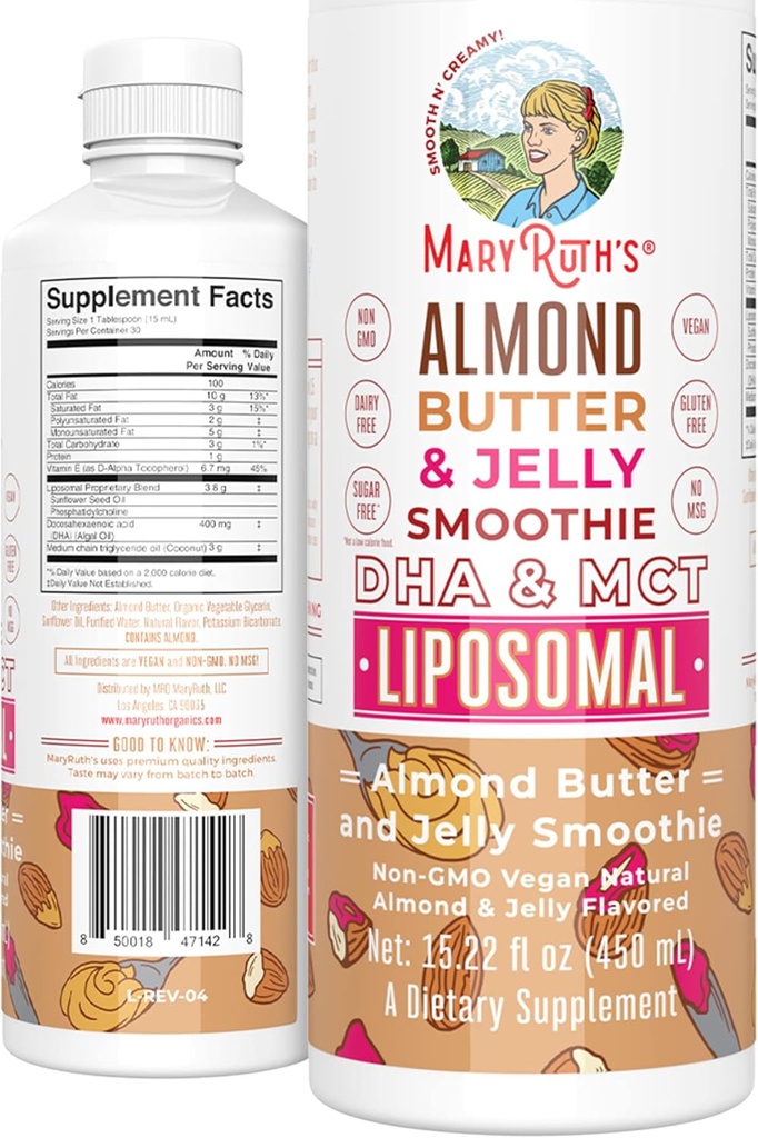 MCT Oil | DHA Supplement | Enerji Tasarrufu | Genel Sağlık için Tamam | Metabolism Sağlık Desteği | Vegan | Non-GMO | Gluten Ücretsiz | 30 Hizmet