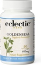ECLECTIC INSTITUTE Raw Freeze-Dried Goldenseal Capsules | Supports Immune Function | Supports Health Sinuses | Supports Mucous Membran Health | 50 CT (400 mg)