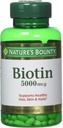 Nature's Bounty Biotin 5000 mcg, 60 Hızlı Dissolve Tabletler (Pack of 2)