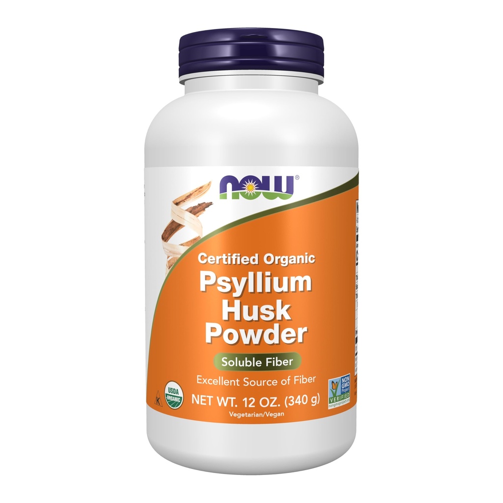 Şimdi Gıdalar Tamamlar, Psyllium Husk Toz, sertifikalı Organik, Non-GMO Projesi Doğrulanmış, ► Fiber, 12Ounce