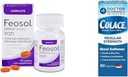 Feosol Demir Tamam 30 Kont ve Colace Stool Softener 60 Kont