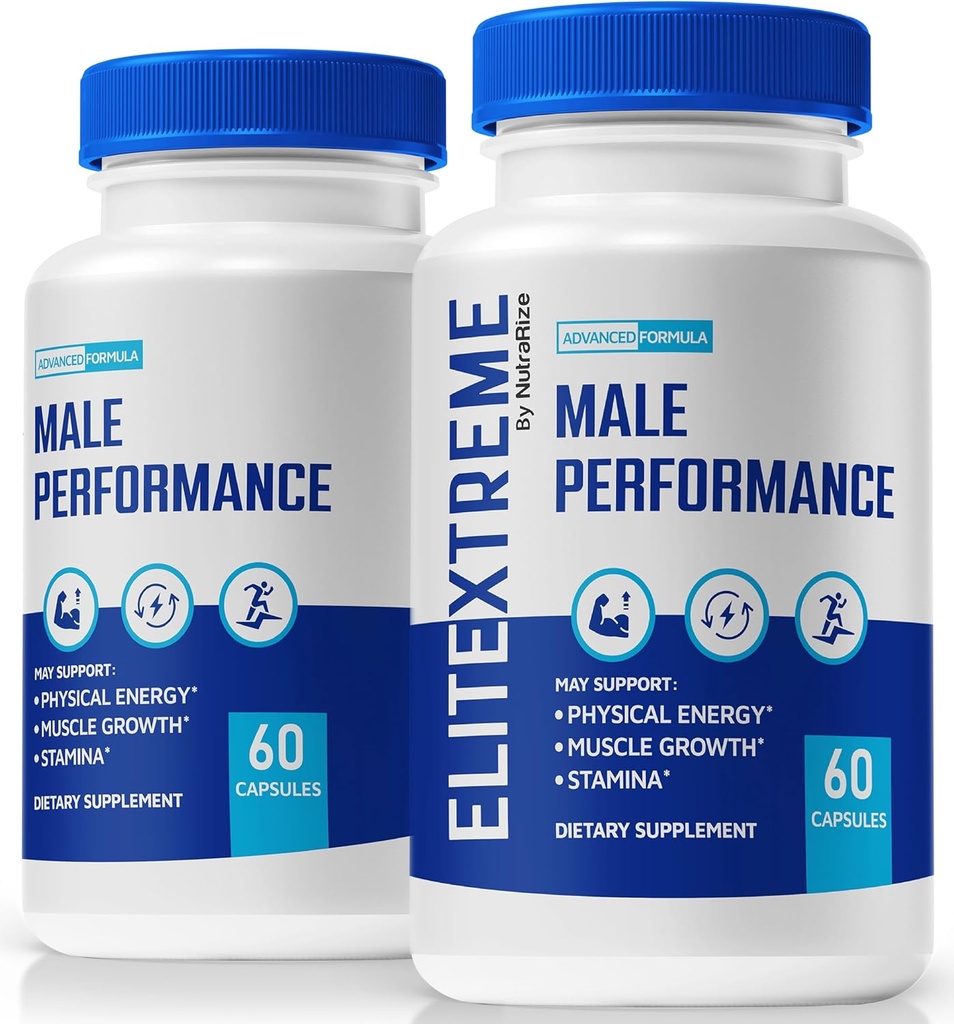(2 Πακέτο) EliteXtreme Ανδρικό Συμπλήρωμα, EliteXtreme Ανδρικά Χάπια, Όλα τα φυσικά κάψουλες διατροφής για άνδρες, 1200 MG Πολυβιταμίνες για τη συνολική υγεία, Elite Xtreme Κριτικές (120 κάψουλες)