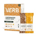 Verb Caffeinated Energy Bars Diversity Pack - 2 Delicious Flavors (26g, Pack of 16) 110-Calorie Delicious Low Sugar Energy Bar, Vegan & Gluten Free On- Go Snack with 80mg Green Tea Caffeine