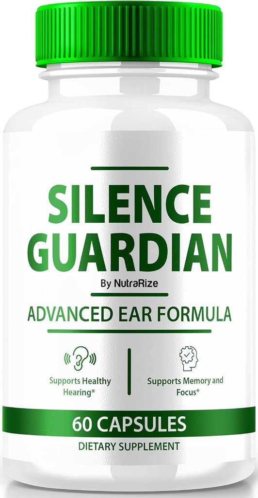 Silence Guardian - Advanced Ear Formula, Επίσημη Φόρμουλα για την υποστήριξη 360 ακοής, Όλα τα φυσικά συστατικά για τη διατήρηση της ακουστικής υγείας, SilenceGuardian κριτική (60 κάψουλες)