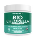 Organik Klorella Toz - Raw & Sun-Grown - CGF ile Nutrient-Dense Green Algae (Chlorella Büyüme Faktörü), Destekler Genel olarak Well-Being ve Vitality – Vegan-Friendly – 75 Hizmetler (225g)