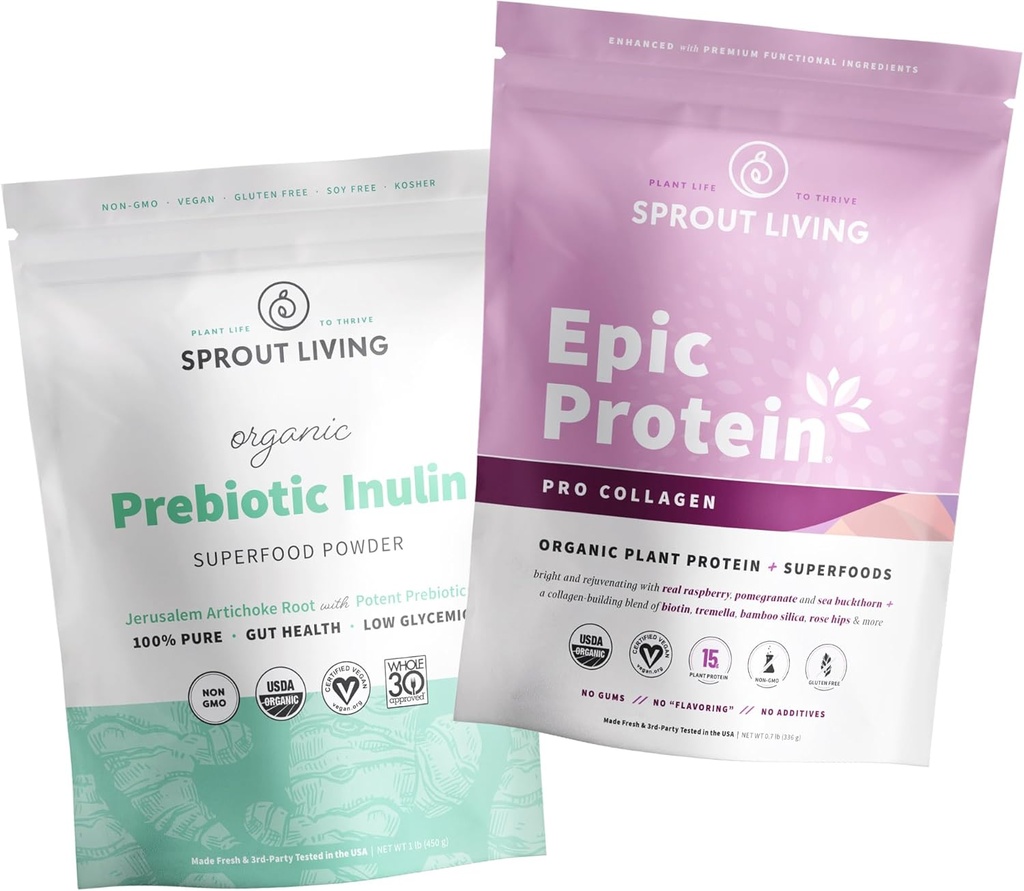 Sprout Living Epic protein Pro Collagen + Prebiyotik Inulin
