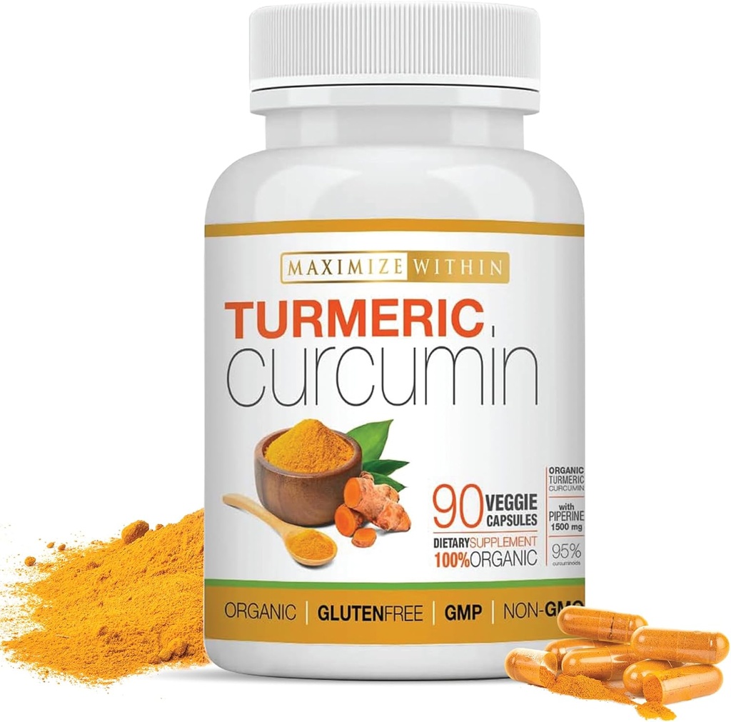 Turmeric Curcumin ile Piperine 1500 mg, 90 Kont
