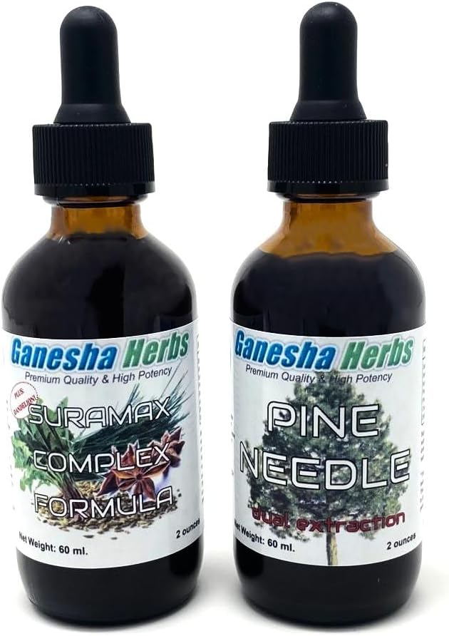 Suramax και Pine Needle Complex Formula Βάμμα Υψηλή σε Shikimic Acid - Συσκευασία αξίας - 2 Oz (2 Pack)