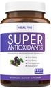 Kadın ve Erkekler için Super Antioksis Tamam - Acai, Goji, Pomegranate, Elderberry & Resveratrol - Vegan & Non-GMO - 60 Capsules