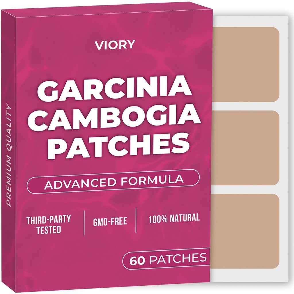 Garcinia Cambogia Patches (πακέτο 60) - 100% φυσικό Patch για γυναίκες και άνδρες - με B12 & Κάλιο - Ενέργεια, Εστίαση & Υποστήριξη Σώματος - Ενισχυμένη Φόρμουλα