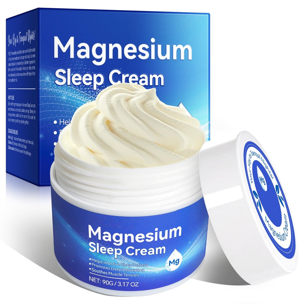 Magnesium Oil for Feet, Topical Magnesium Cream, High Concentration Genuine Zechstein