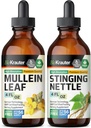BIO KRAUTER Mullein Tincture 4 Fl. Oz. & Sting Nettle Tincture 4 Fl. Oz.