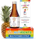 Çocuklar için en iyi Multivitamin Syrup 3-13 Yıl - Appetite için 20 Nutrients ile Sıvı Formula, Immunity ve Büyüme - Güçlü Çocuklar için Günlük Vitaminler | Çocuklar için · 200 ml