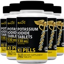 Nature's Fusions Potassium Iodide Tablets (Pack of 5) 130mg - 700 Tablets EXP 10/2032 - YODO Naciente - KI Pills - Yoduro de Potasio