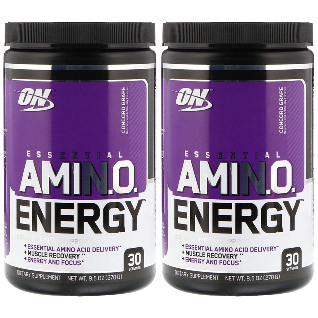 Optimum Beslenme, (2 Pack Essential Amin.O. Energy, Concord Grape, 9.5 oz (270 g)