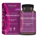 Reservage Beauty Resveratrol 250 mg - Best Trans-Resveratrol - Vegan Αντιοξειδωτικό συμπλήρωμα για την Κυτταρική & Καρδιά Υγεία - Βοηθήματα Υγιεινή γήρανση & Ανοσοποιητική Υγεία - 60 Κάψουλες λαχανικών