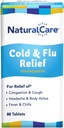 NaturalCare Cold & Flu Relief, Ομοιοπαθητικά δισκία, 60ct 