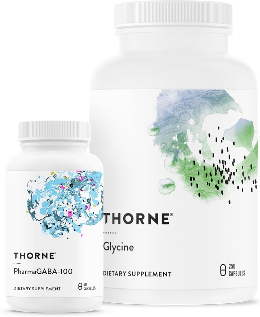 THORNE - Rahat ve Detox Sche - PharmaGABA ve Glycine Combo for Stress Relief & Detoxification - 60 to 125 servis
