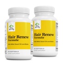 Terry Doğal Saç Yeni Formula - Saç Büyüme Desteği Attail Biotin & Folic Asit ile Tamamlandı - Keratin Üretim Desteği için Millet Tohumu - 60 Softgels, 2 Pack