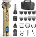 Erkekler için Ayık Trimmer, Case, Cordless Hair Clipper, Mens Grooming Kit for Mustache Body Nose Face - 180 Mins Shaving, Things for Him & Father