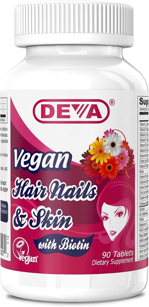 Deva - Vegan Saç, Nails & Skin 90 Tabs