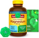 Magnezyum 400 mg 180 Log Exclusive Vitamins & Minerals ile Kont - A to Z - Better Ligth&Spring Guide + Weekly Pill Organizer (3 Madde)