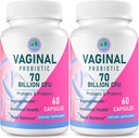 Vaginal Probiyotiks, 70 Milyar CFU 13 Strains Probiyotiks for Women, with Prebiyotik & D-Mannose, Womens Probiyotik for Vaginal Health, Urinary, PH Balance, Immune & Digestive, 120 Capsules
