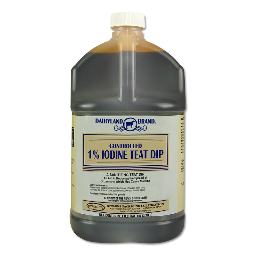 Stearns εταιρεία συσκευασίας st0201-db-tl31 Gallon, 1% Controlled Iodine Teat Dip