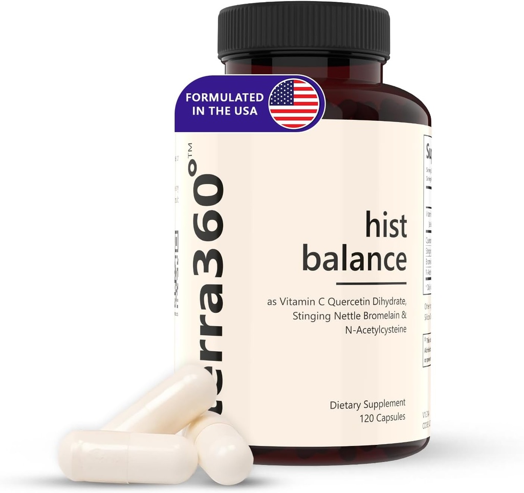 Digestive Ένζυμα για γυναίκες άνδρες, Dao συμπληρώματα ισταμίνης Blocker, Stinging Nattles, Quercetin - συμπλήρωμα υποστήριξης ανοσοποιητικών Histamine Digest & Antioxidant συμπλήρωμα - 120 κάψουλες