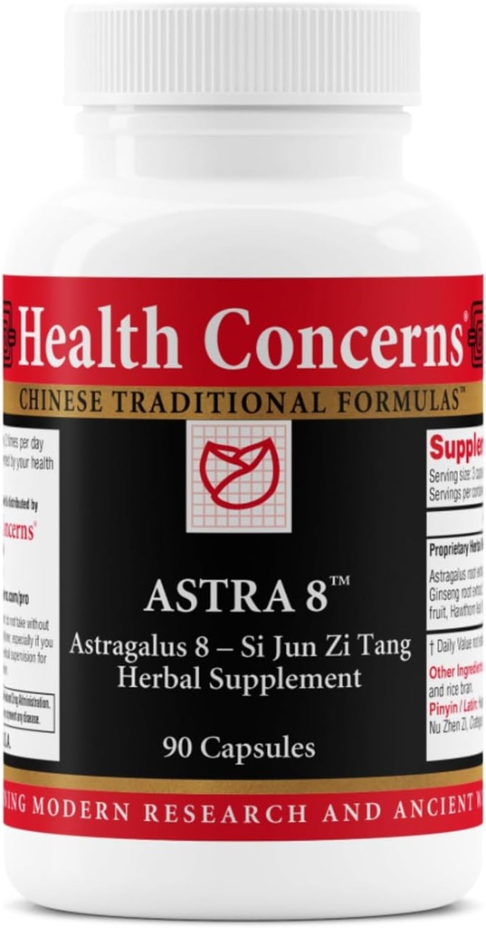 Sağlık Astra 8 - Immune System Support & Fatigue Yardım - Adrenal Fatigue & Energy Boost Supplement – Adaptojenik Herbal Mix ile Astragalus & BTC – 90 Capsules