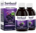 Sambucol Black Elder Syrup - Sambucus Syrup, Black Elderberry Liquid, Immune Support for Kids and Yetişkinler, Highoxys, Gluten Free - Original Formula, 7.8 Fl Oz, 2Pack