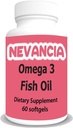 Omega-3 Fish Oil High in DHA & EPA, 1200 mg Omega-3, Ultra Potent, Kalp ve Beyin Sağlığı, Doğal Limon Flavour, 60 Softgels