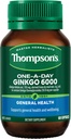 Thompson's One-A-Day Ginkgo 6000mg 60 Κάψουλες