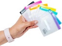 MUMI Mini Cüzdan Pouch Set - Seyahat, Tıp, Makyaj, Pills, Tiny Kozmetik Organize Pouches for Purse, Office, Plastik Depolama Depolama Depolama için kullanılabilir 7 Küçük Reusable Clear Zip Lock Çanta Çantası