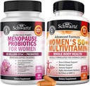 BioSchwartz Probiyotik Menopause Supplement for Women (2Ay Supply) Plus Daily Multivitamin for Women 50 & Over (1 Ay Supply)