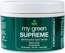 My Green Supreme Organic 6 in 1 Premium Superfood Supplement - Lectin Free and Gluten Free - 30 Hizmetler (4.6 oz) - Fresh Apple Flavour - Herhangi bir İçecekte Keyifli veya Eklenmiş