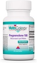 Nutricology Pregnenolone Supplement - Progesterone Supplements, Hormon & Stres Desteği, Non-GMO Wild Yam, Micronized Lipid Matrix, Plant-Sourced, 100 mg Scored Tabletler - 60 Kont