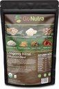 Go Nutra - Organik 7 Mushroom Supplement, Longevity Mushroom Toz Aslan'ın Mane, Chaga, Shiitake, Maitake, Reishi, Tremella ve Cordyceps Mushroom, Non-GMO, Gluten-Free, Vegan, 4 oz