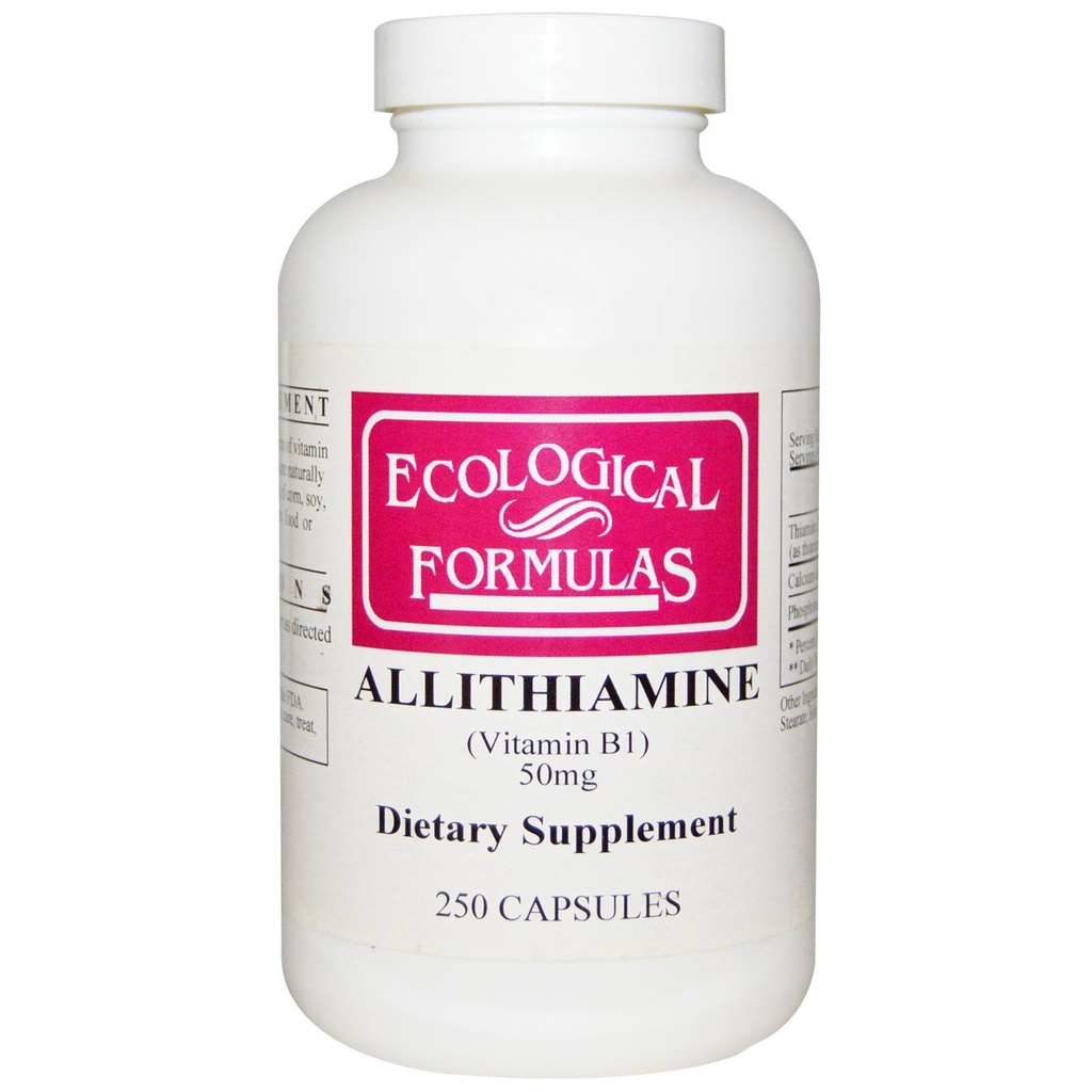 Ecological Formulas Allithiamin Vitamin B1, 50 mg, 250 Capsules