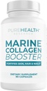 Marine Collagen ve Hyaluronic Acid Supplements, Aloe Vera Leaf Gel ve E Collagen Pil Pills-Collagen Supplements için Hyaluronic Acid for Hair Skin Nails-90 Collagen Caps