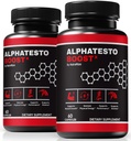(2 Pack) Alpha Testo Boost X για τους άνδρες, επίσημη Alpha Test Boost X χάπια, όλα τα φυσικά αρσενικά Formula για την υποστήριξη της μυϊκής λειτουργίας και Stamina, καθημερινή διατροφή για την καθημερινή κριτική απόδοσης (120 κάψουλες)