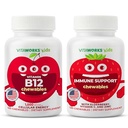 Çocuklar B12 Chewables + Elderberry + çinko + C Chewables Sche